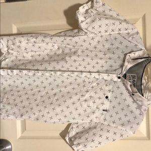 Men’s casual short sleeve button up shirt